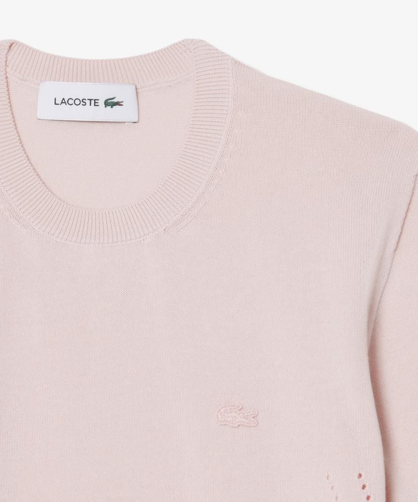 LACOSTE Women'S Light Cotton Short Sleeve Sweater Af5025-56G Ady