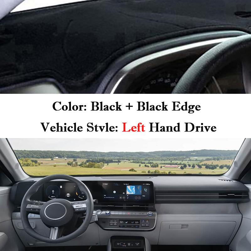 

For Hyundai Kona SX2 2026 2026 2026 2026 Dashboard Cover Car Dash Board Anti-UV Sun Shades Non-slip Cushion Parts Accessories