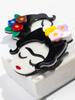 New Acrylic Cute Flower Girl Figure Brooches for Women Fashion Cartoon Artist Lady Brooch Badge Pins Casual Jewelry Accessories