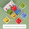 Puzzle Expression Wooden Children Puzzle Toy For Parent Interaction Child