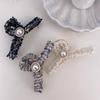 Tweed Hair Clip and Pearl Hair Pin