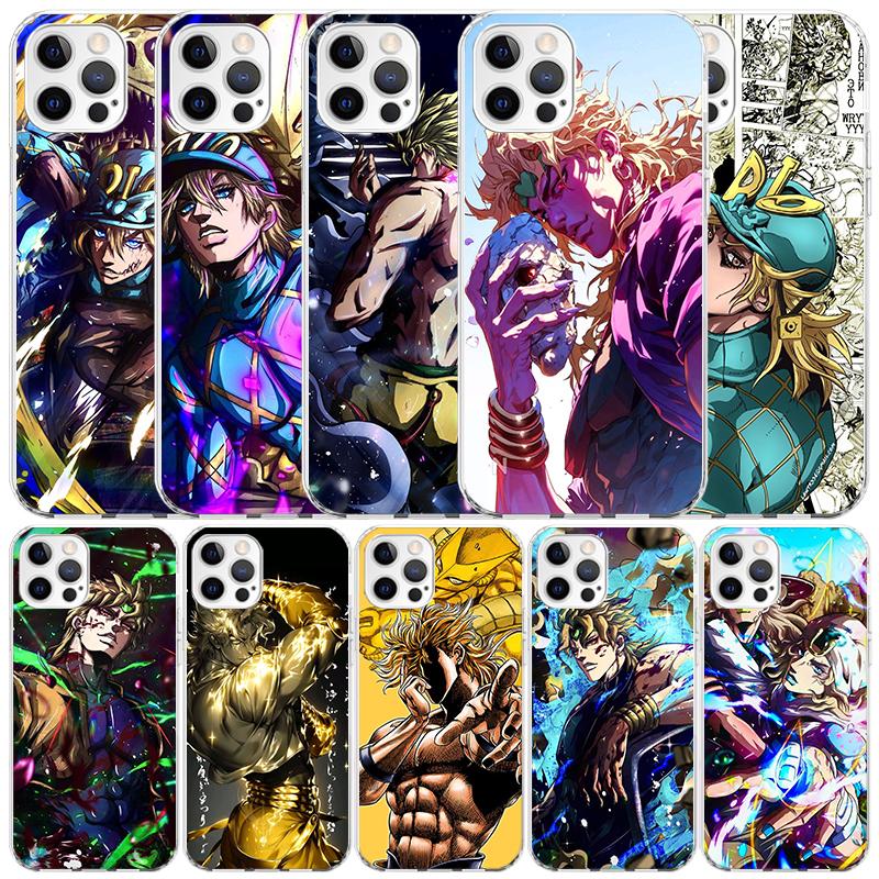 JoJo Adventure Dio Diego Brando Soft Cover for iPhone 16 17 Air 15 14 Pro Max 16E Phone Case 13 Mini 12 11 7 SE 8 Print Pattern