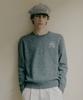 Malitteseupocheu Mouvement Symbol Jacquard Knit Dark Gray