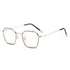 Literary Retro Square Glasses Frame Thin Metal Glasses Men Women Myopia UV Protection Diopter -0.5 -1.0 -1.5 -2.0 To -6.0