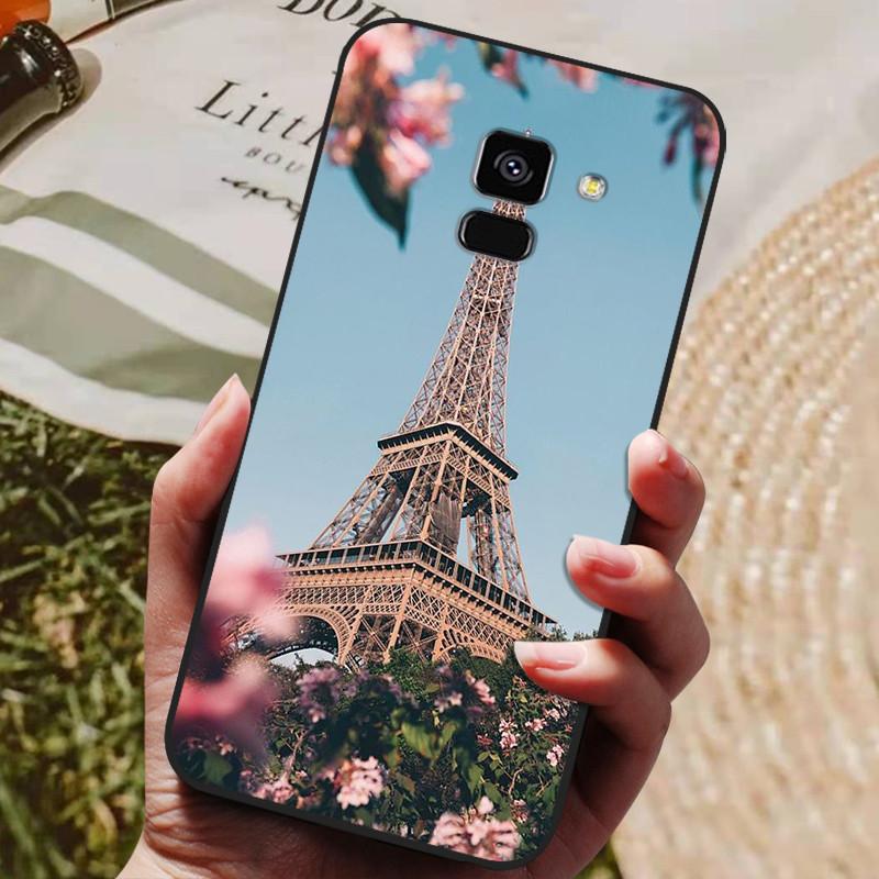 For Samsung Galaxy A8 2018 A530 A530F Case Silicon Soft TPU Phone Cover For Samsung A8 Plus 2018 A730 A730F Case Black Coques