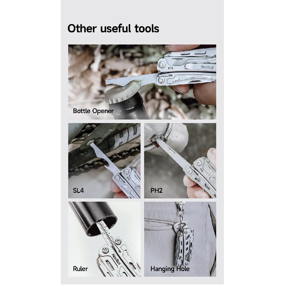 NexTool Mini Flagship F12 15-in-1 Multitool Pliers Folding Tool With Screwdriver Bottle Opener Outdoor EDC Camping Tools