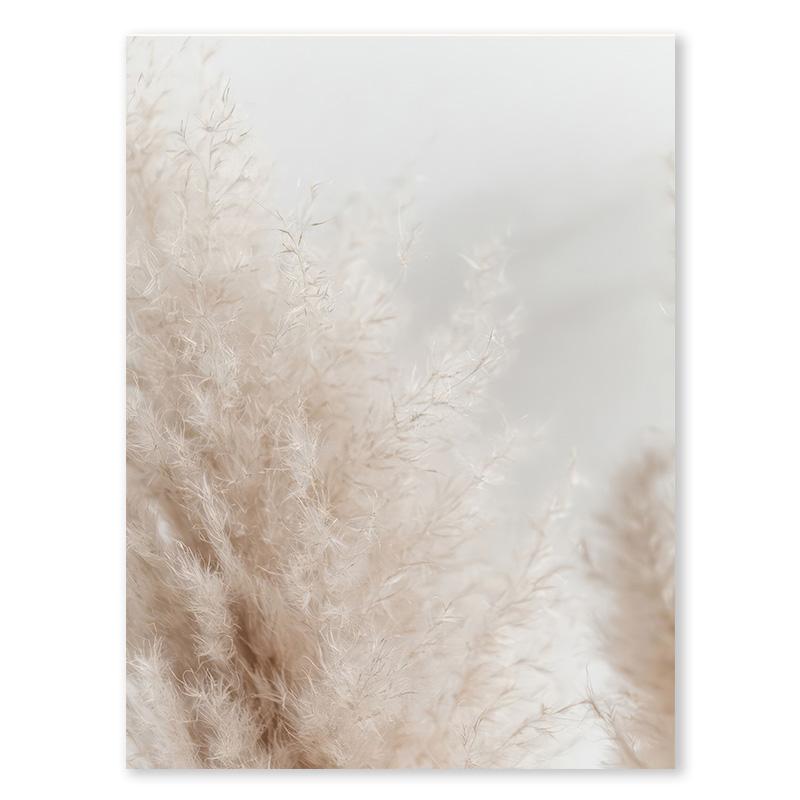Nordic Autumn Landscape Poster Reed Daisy Plant Canvas Painting Pastoral Aesthetic Printing Picture Living Room Home Decoration