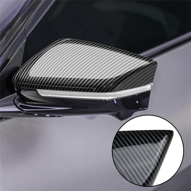 Kohlefaser Rückspiegelabdeckung ABS Rückspiegelabdeckung für Hyundai KIA EV6 - Rückfahrspiegel Schalenabdeckung-A87Q