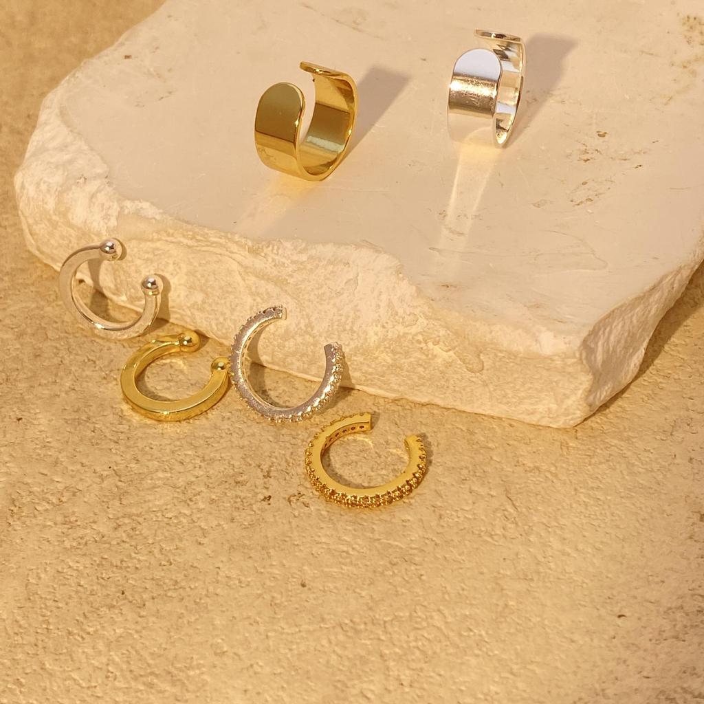 Einzigartiger Kupfer Zirkon Ohr-Cuff: High-End, Kein Piercing erforderlich