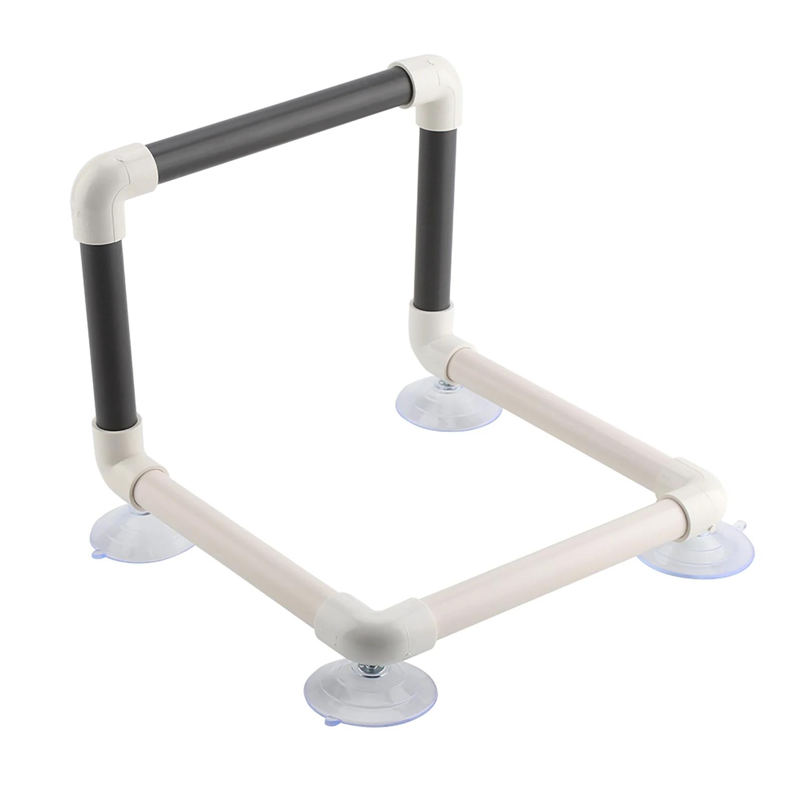 

Portable Parrots Birds Perch With Suction Cups Window Shower Bath Wall Plastic Standing Toy белый