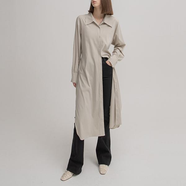 ATELIER NAIN Stable Belted Shirt Dress S (Op-5973)