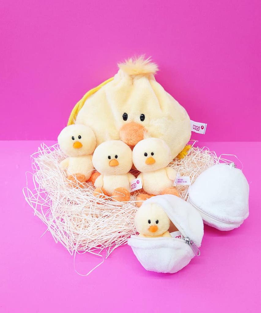 NICI Keyring BB Egg + Chick 7cm Bean Bag Plush Toy Mini Size Keychain