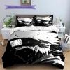 Anime Hatake Kakashi Pattern Bedding Home Decoration Birthday Gift (1 * Duvet Cover + 2 * Pillowcase, Without Core)