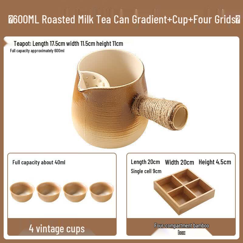 ZISIZ Stovetop Tea Brewing Pot Set