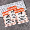 12x18CM Eye-Catching Surveillance Camera Warning Wall Sticker Decal