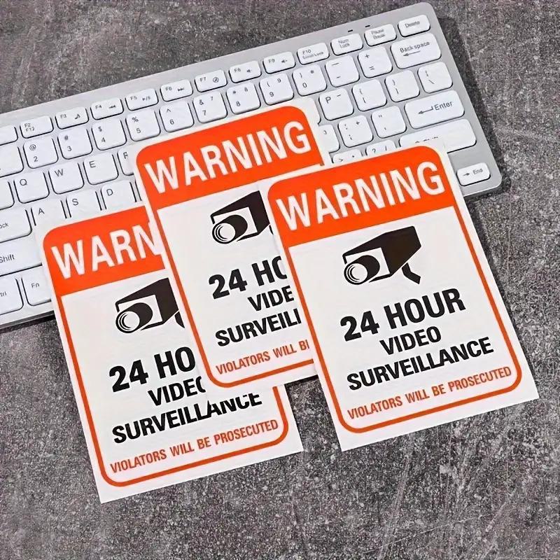 12x18CM Eye-Catching Surveillance Camera Warning Wall Sticker Decal