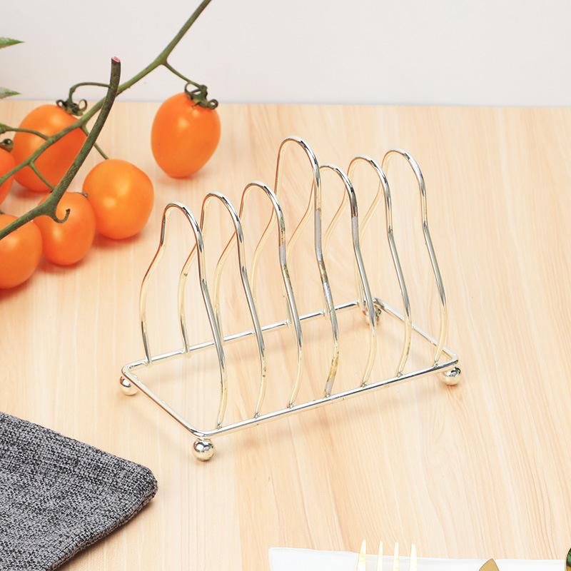 Per Cucina Ristorante Accessori Arte del Ferro Griglia per Tostare Pane Tostato Ristorante Casa Portapane 6 Fette Strumento Espositore Cibo