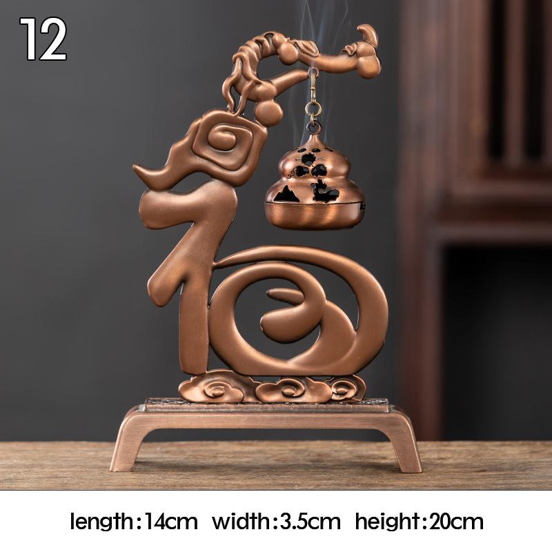Retro Räuchergefäß Hohllegierung Hängendes Räuchergefäß Haushalt Räucherstäbchen Ornament Lotusbrenner Heim Büro Dekor Neu