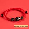 2026 Year of the Horse Zodiac Red Rope Bracelet - Women's/Men's Tai Sui Protective Charm for Horse, Rat, Ox, Rabbit Signs