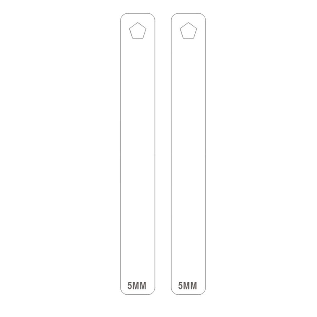 2/3/4/5/6mm Clay Thickness Ruler Acrylic Roller Guide Rail Pottery Teaching Rolling Ruler Clay Depth Guide Pottery Tools