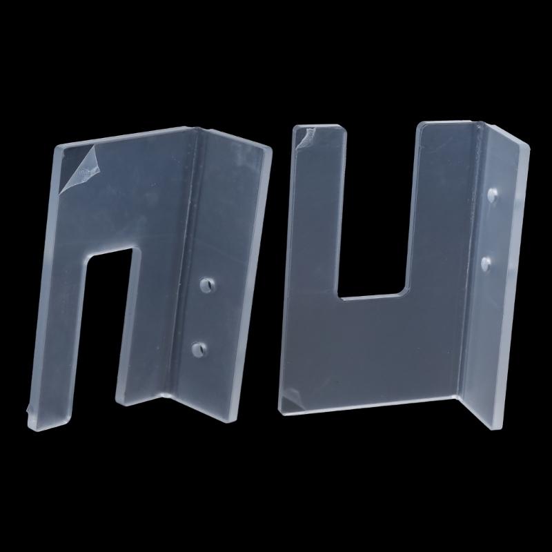 1 Pair Acrylic Skateboard Display Rack Wall Stand Fixed Mount Indoor Floating Skateboards Storage Bracket Decoration