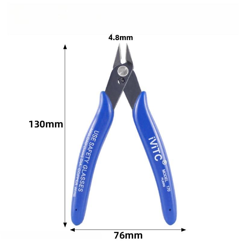 Handmade 170 Pliers, Manganese Steel Diagonal Pliers, Diagonal Mouth Pliers, Plastic Spout Pliers, DIY Ruyi Pliers