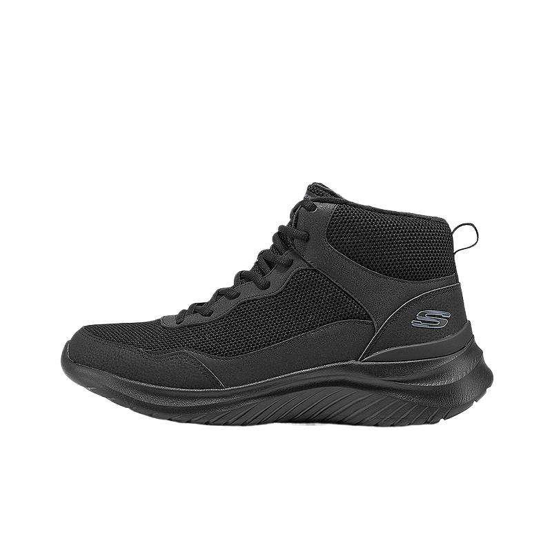 Skechers Sport Mens Fashion Trendy Comfortable Versatile Short Snow Boots Men boots 8790340-BBK 39.5