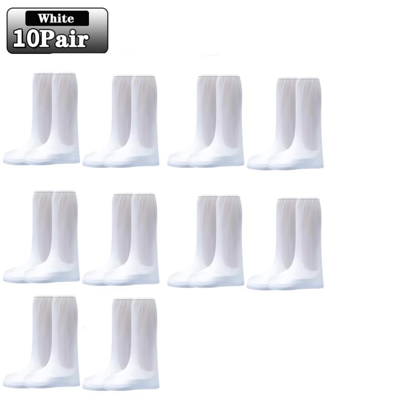 Thickened Anti Slip Rainproof Shoe Cover Outdoor Travel Waterproof Shoe Cover High Barrel Waterproof Layer Shoes Wear-resistant