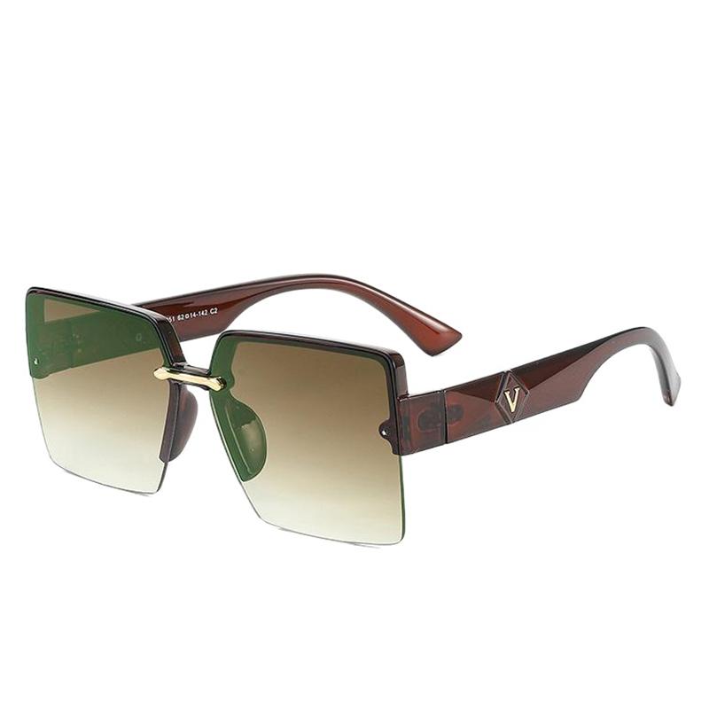 

Luxury Fashion Brand Designer Sunglasses Women Square Letter Vintage Elegant Shades Glasses Cute Trendy Travel Sunglasses