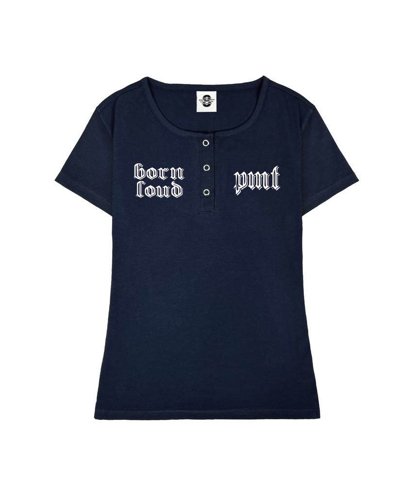 PRIMATE Born U-Neck Slim Fit Button T-Shirt 3 Colors