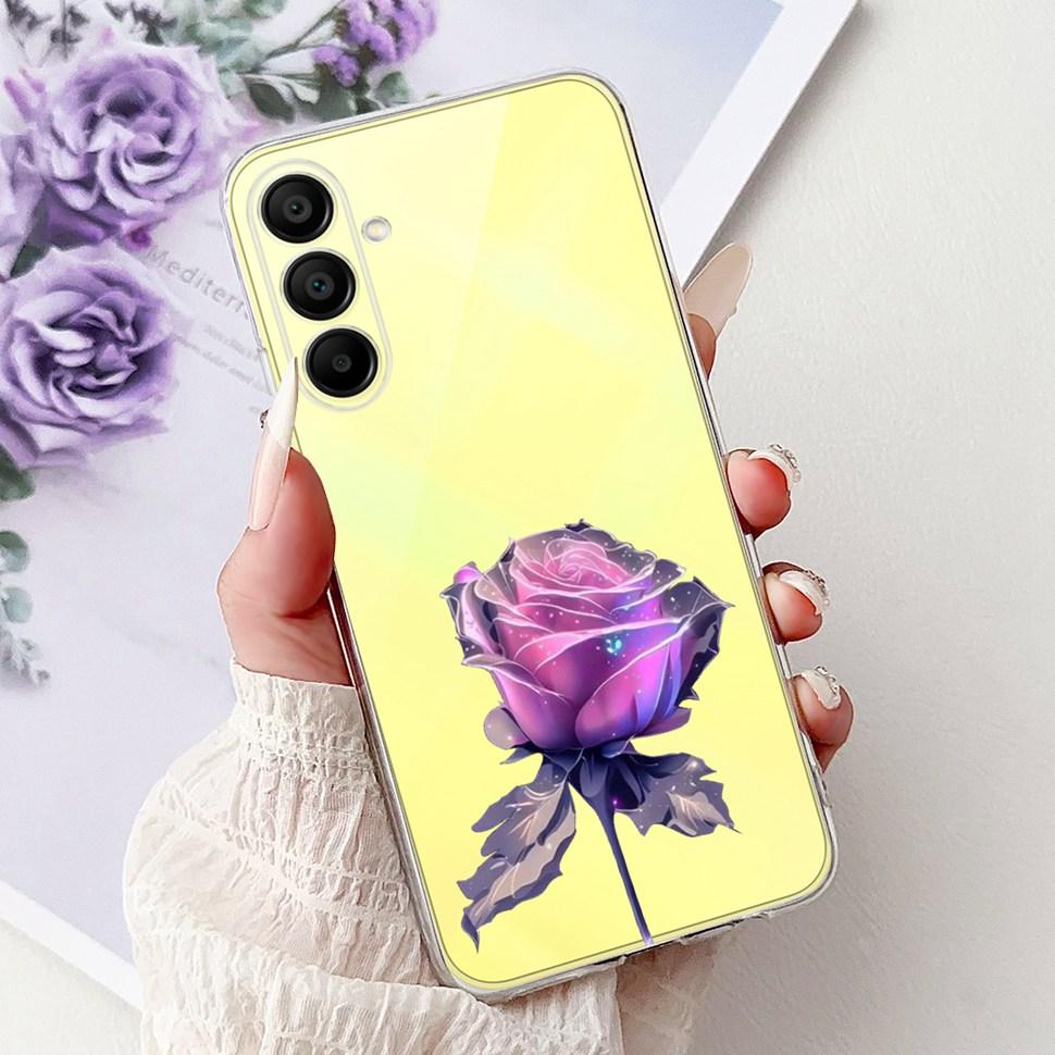 Phone Cases For Samsung Galaxy A15 Case Love Cat Soft TPU Back Cover For Samsung A15 GalaxyA15 Case Shockproof Funda