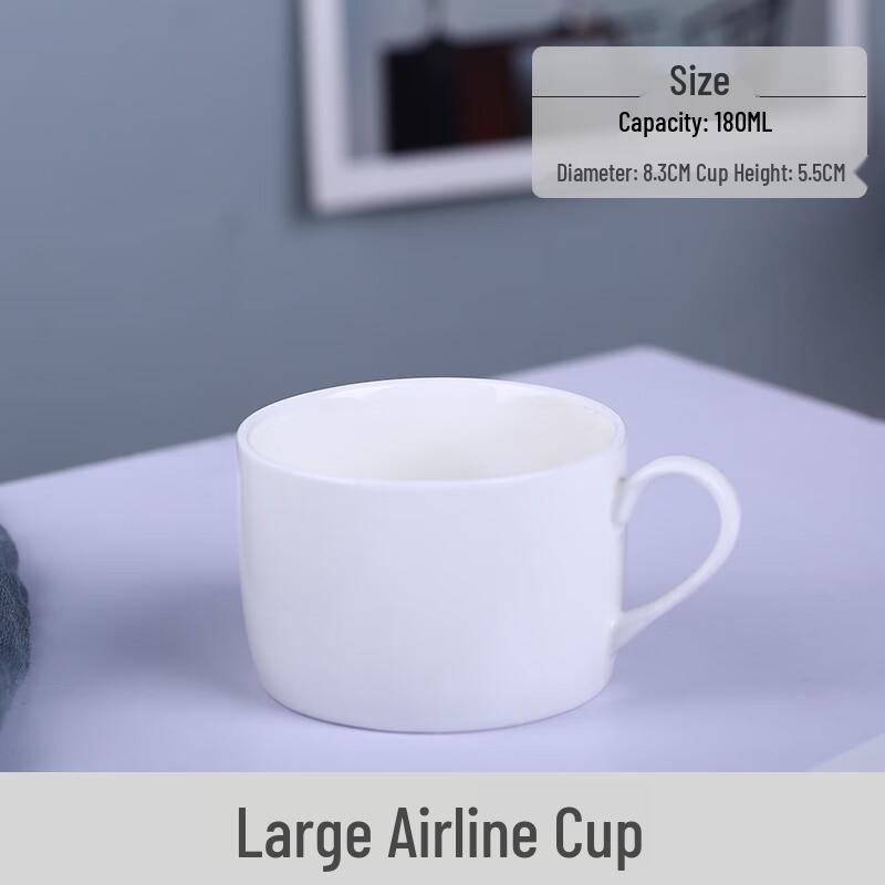 Zhaoran European Style Pure White Ceramic Coffee Cup and Saucer