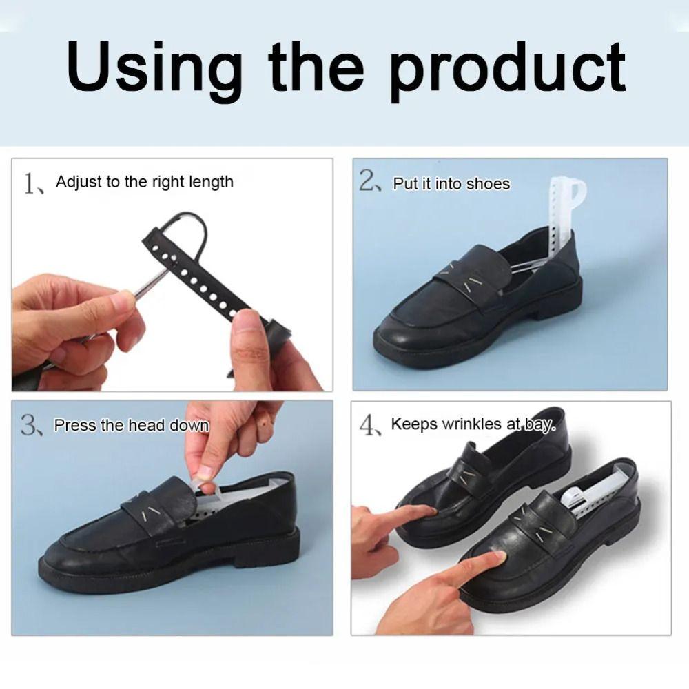 1 Pair Plastic Shoe Stretcher Durable Leather Boots Expander Holder Tree Shaper Rack For Men Women