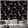 Bohemian Tapestry Wall Hanging Gothic Home Decor Vintage Aesthetic Dark Academia Medieval Art Fantasy Wall Art Bedroom Decor Roo