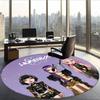 Huntrix (95) Round Office Rug Decorative Floor Rug for Office Bedroom Living Room and Home Space