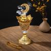 Freestanding Iron Scenting Agent Smoke Burner Decorative Ornate Perforated Oud Luxurious