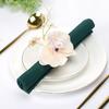 3pcs European Minimalist Style Dancing Orchid Fake Flower Napkin Ring Hotel Table Simulation Flower Napkin Clasp Drool Cloth
