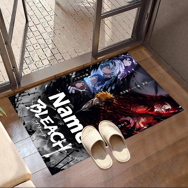 Custom Name Personalized BLEACH Print Carpet, Versatile Home Decor Rug, for Playroom, Apartment, Balcony, Entryway, Hallway Gift