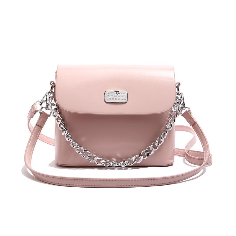Texture trend chain Small square bag Women's bag New fashion versatile casual commuter shoulder bag Crossbody bag
