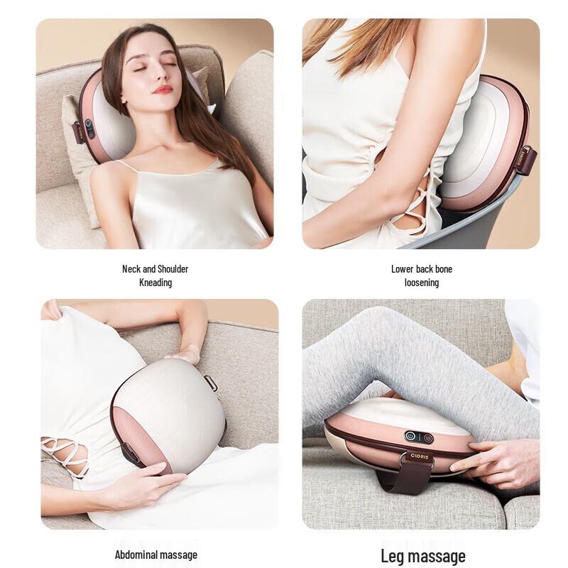 CLORIS Multi-Site Kneading Heat Massage Pillow