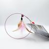 New steel wire teasing stick New cat toy  feather cute teasing stick Teasing cat bell toy pet supplies