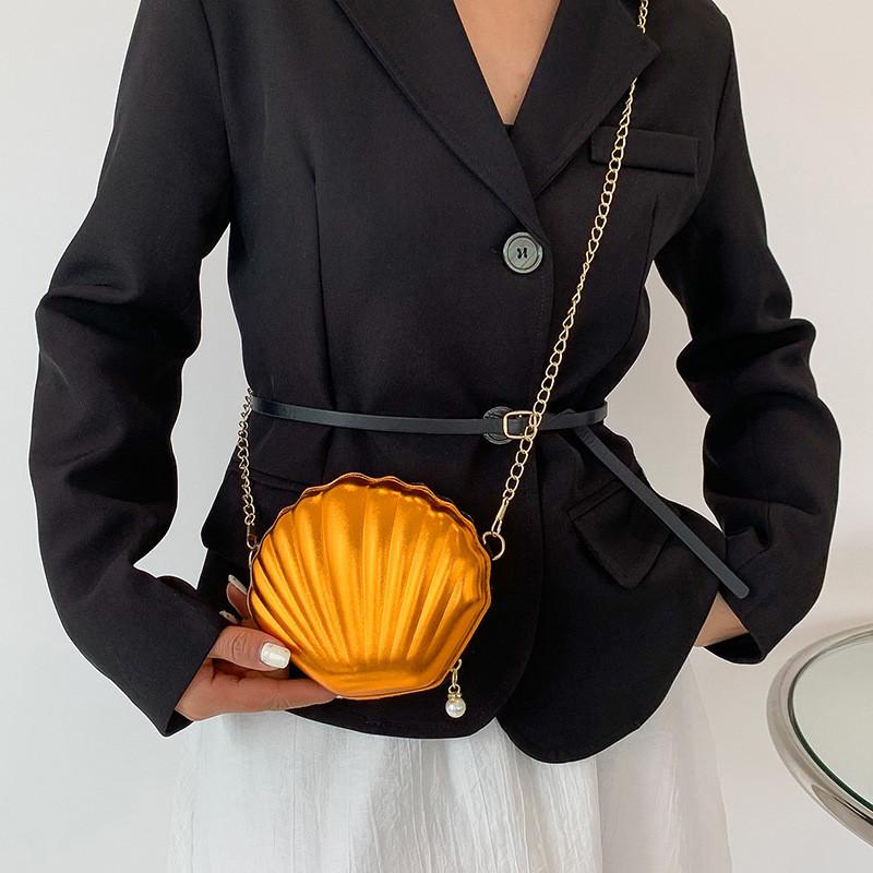 Elegant Shell-shaped Handbag For Women In Vibrant Colors Perfect For Daily Wear