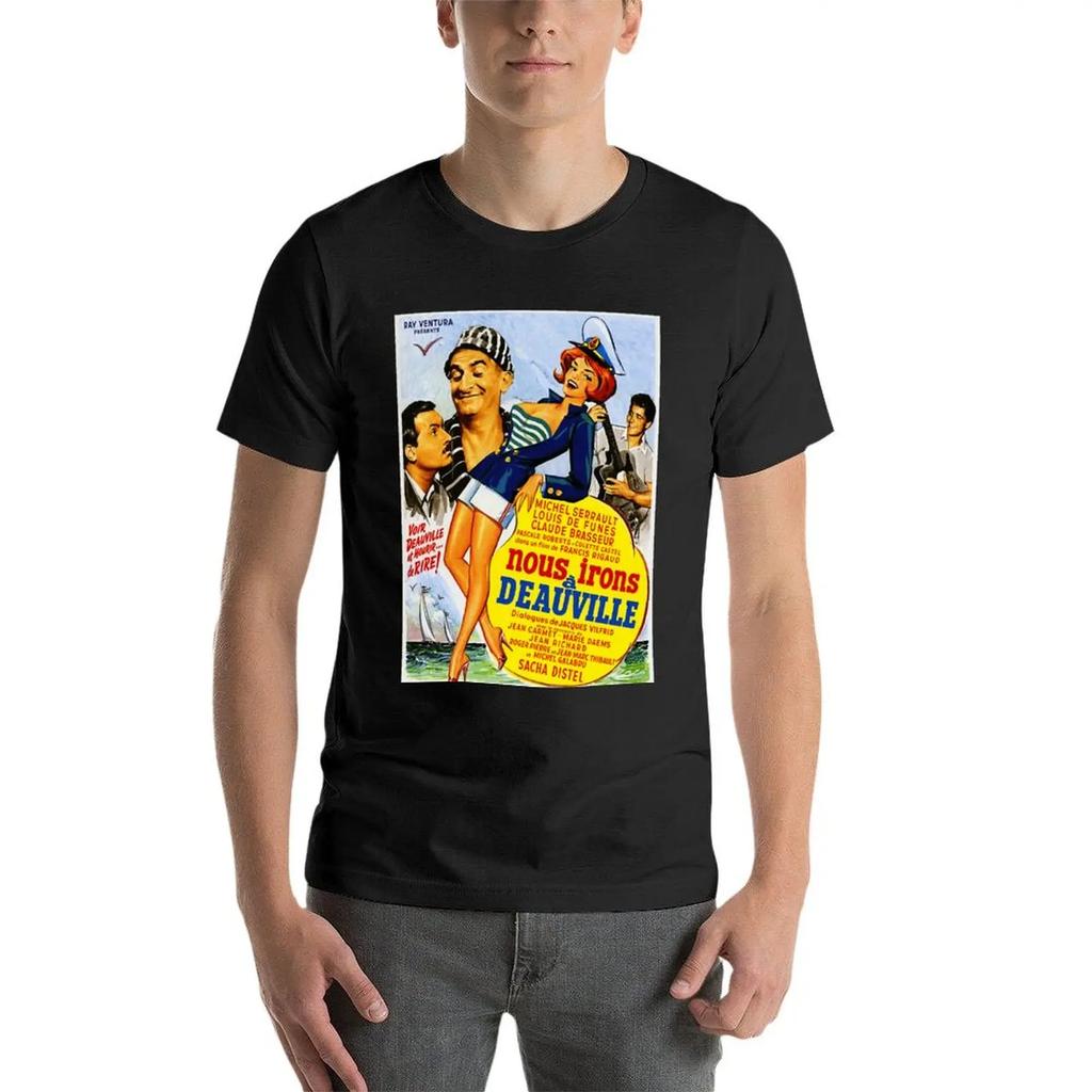Piękny Model Zabawny Louis Orange De Ciemnoszary Funès Mówiący Muzyka Vintage Retro T-Shirt gładkie topy odzież męska