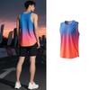 Mens Womens Running Tank Top Quick-Dry Breathable Athletic Vest Marathon Training Sports