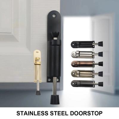 Heavy Duty Door Holder Stop Spring Loaded Door  Handle Bumper Telescopic  Door Stopper  Bedroom