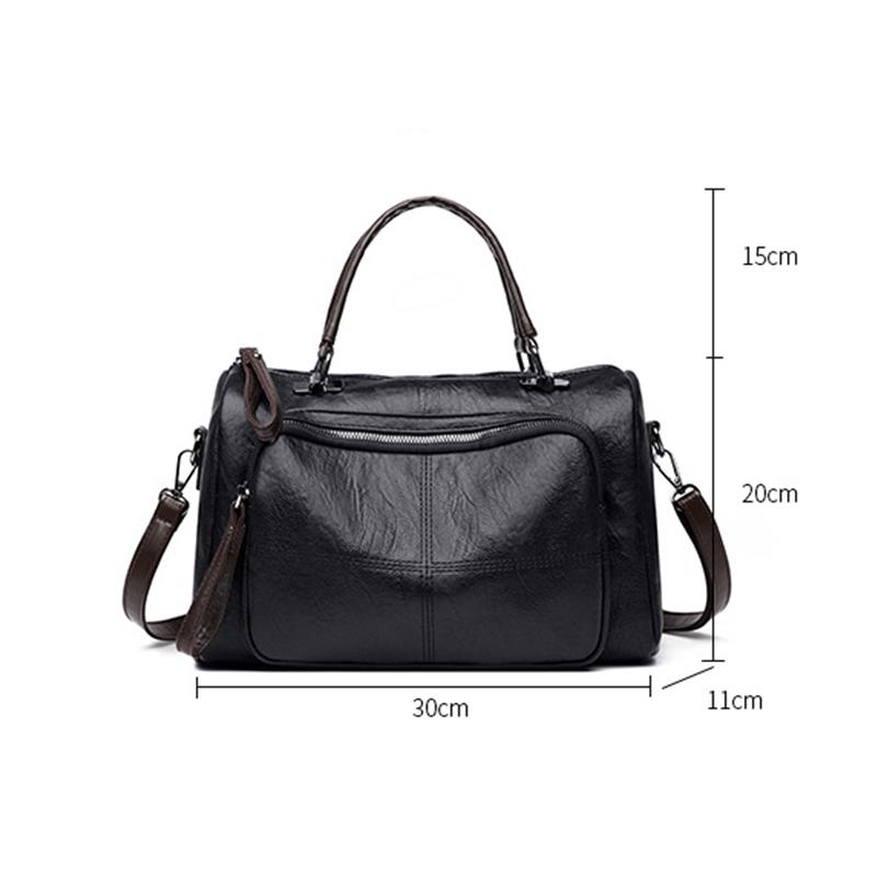 Retro Suure Mahutavusega Naiste Õlakott Pehmest PU Nahast Crossbody Kott Naiste Vabaaja Bost Disainer Messenger Käekott Totes