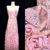 African 3D Flowers Sequin 2025 Latest Hot On Sale African French Party Lace Fabric Tulle Nigerian Beads Fabric For Wedding Dress