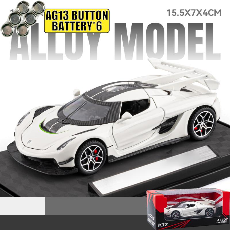 1:32 Jesko Super Sports Car Alloy Metal Diecast Model Car Holiday Present For Hobby Collectors Home Computer Desktop Decorations