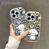 Phone Case: 2D Flat Design Suitable for iPhone 18 17 16 15 14 13 Pro Protective Case, Couple Style, Cute Little White Dog, Christmas and Halloween Gif