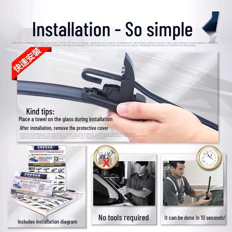 Compatible Wipers for Southeast DX7, DX5, DX3, Yishen, Galant V3, Lingyue V5, Lingzhi V6, Lingshi, and Lancer